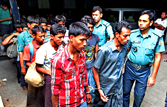 82 Rohingyas were bought before the Chittagong Chief Magistrates court