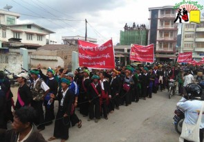 Paoh farmers protest on 8 January