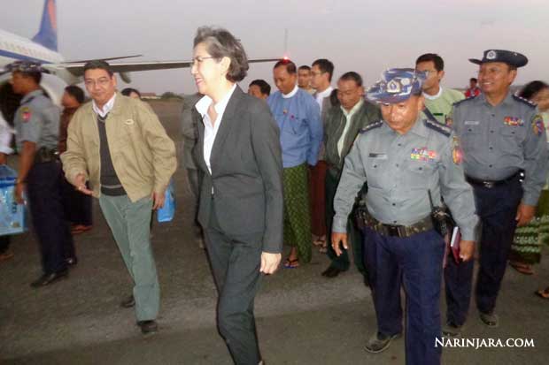 UN Special Rapporteur on Human Rights Ms. Yanghee Lee Arrives at Sittwe
