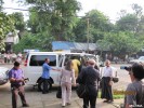 Staff members of the House Foreign Relations Committee of the US Congress leave the office of Burma’s opposition party the National League for Democracy. Photo – Mizzima. The three officials of the US Congress, who are on a four-day visit to Burma, on Friday met leaders of the NLD and said the US is in the process of reviewing&nbsp; a policy change on Burma.