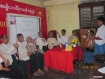 Leaders of Burma’s main opposition party – the National League for Democracy – on Monday began a five-day training -- ‘Party Organising’ at the party headquarters in Rangoon. Photo – Mizzima. The NLD said they are willing to participate in the junta’s planned 2010 elections if the government fulfills four conditions, including the release of Aung San Suu Kyi and political prisoners and amendment of the 2008 constitution.