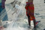 Fishermen in Laputta township in Irrawaddy division, which was one of the worst hit Township by Cyclone Nargis on May 2, 2008, receives fishing kits. But local residents alleged aid distribution is partisan in nature. Photo - Mizzima.
