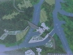 The computer graphic Myitsone dam project in Irrawaddy River, 27 miles north of Myitkyina, the capital of Kachin State, Northern Burma. Source: Kachin News Group