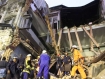 A girl died in a building collapse on  March 14 evening in Rangoon. Photo:  Mizzima