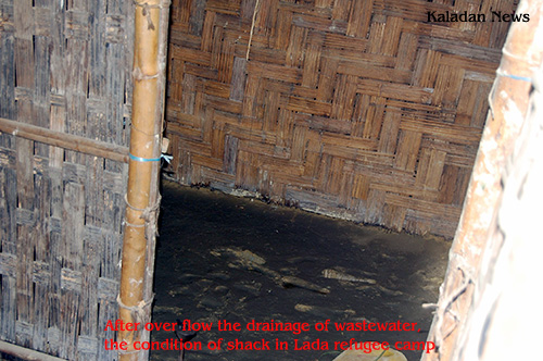 The condition of shack in Lada refugee camp, after over flow the drainage of waste water camp-04
