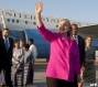 U.S. Secretary of State Hillary Clinton waves upon her arrival in Naypyitaw on Wednesday, November 30, 2011. Clinton's visit is the first top-level U.S. visit for half a century and seeks to encourage a movement toward democracy in military-dominated Burma. Photo: AFP