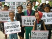 Over 2500 Chin refugees in New Delhi, India demonstrated outside the United Nations High Commissioner for Refugees on 21st 60th anniversary of World Refugee Day. Photo: Khonumthung