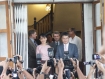 US Deputy Assistant Secretary of State Joseph Yun and Burma’s pro-democracy leader Aung San Suu Kyi at a press conference at Suu Kyi’s lakeside home in Rangoon on Thursday, May 19. Photo: Mizzima