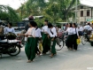 New academic year begins: Schools across Burma began a new academic year (2011-12) on June 1. Students and relatives pick up students at High School No. 13 in Mandalay. Photo: Mizzima