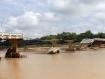 A key bridge on the road connecting Pakkokku with Mandalay in central Burma lies in ruins after heavy rains and flash floods swept through the region. The storms are being blamed for dozens of deaths. Photo: Mizzima.