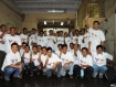 Thirty-one Arakanese and Karen freedom fighters pose for a photograph on Thursday, May 19, just before they were released from detention in India. They were released after the United Nations High Commissioner for Refugees recognized them as refugees in April. The remaining three freedom fighters will be transferred to Port Blair in Adaman Islands for further interrogation. Photo: Mizzima