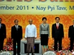  From the left, Cambodia Prime Minister Hun Sen, Laotian Prime Minister Thongsing Thammavong, Burmese President Thein Sein, Thai Prime Minister Yingluck Shinawatra, Vietnam Prime Minister Nguyen Tan Dung and China State Councilor Dai Bingguo during the opening of 4th Greater Mekong Subregion Summit in Naypyitaw on Tuesday, December 20, 2011. Photo: AFP