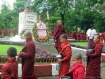About 300 monks in Sittwe, the capital of Arakan state, marched on 9 Sept. into Ottama garden to commemorate the Ottama monument on the 72nd anniversary of Ottama's death. Photo: Narainjara