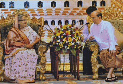 Bangladesh Prime Minister Sheikh Hasina meet President of Myanmar Thein Sein Prime_Minister_Sheikh_Hasina_meet_President_of_Myanmar_Thein_Sein