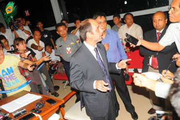 UN human rights envoy to Burma, Tomas Ojea Quintana at Yangon Airport. Photo: Mizzima