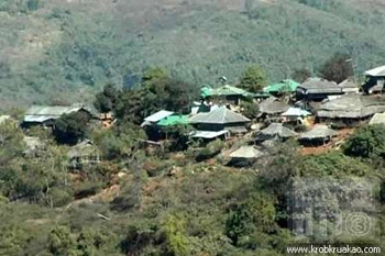The village of Pha Khao that was raided on Monday, 13 February 2012. (Photo: krobkruakao 3)