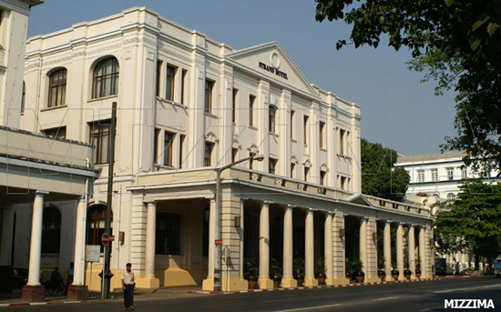 The legendary Strand Hotel in Rangoon. Photo: Mizzima The legendary Strand Hotel in Rangoon. Photo: Mizzima