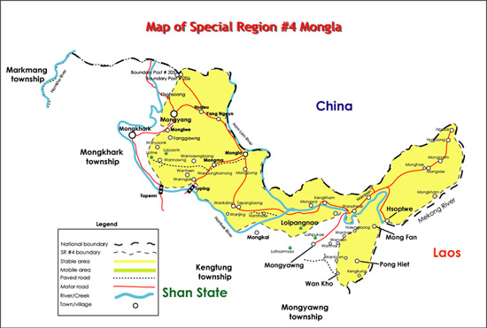 Map of Special Region #4 Mongla Map of Special Region #4 Mongla