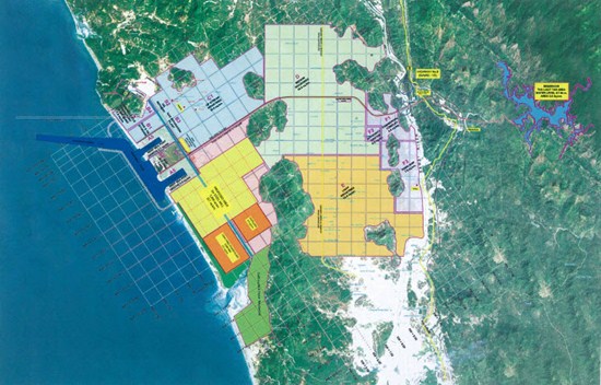 Dawei Deep Seaport and Industrial Estate. Photo: PTE Dawei Deep Seaport and Industrial Estate. Photo: PTE