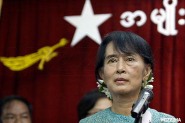 Burmese democratic opposition leader Aung San Suu Kyi Photo: Mizzima