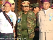 61th anniversary of Kachin State Day :: KIO chairman Salang Kaba Lanyaw Zawng Hra (left), Deputy Northern Command commander Brig-Gen San Htun (middle) of Burmese military junta and Rev. Dr. Lahtaw Saboi Jum (right)  Photo:Kachin News Group