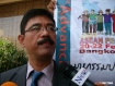Soe Aung, a Burmese activist speaking to the press on the side-lines of the 14th Asean Summit in Thailand’s beach resort of Hua Hin. Photo – Mizzima. Rights activists from Burma and Cambodia on Saturday were barred from participating at an informal meeting of Asean leaders with ASEAN Inter-Parliamentary Assembly representatives, ASEAN youth representatives and ASEAN Civil Society representatives.