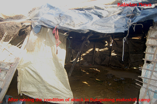 After raining, the condition of shack in Kutupalong makeshift camp camp-01