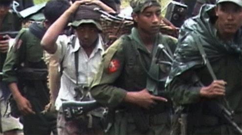  A civilian among the burmese army who was forced to porter