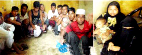 Arrested and push backed Rohingya in the border area, Nilla pushback_rohi