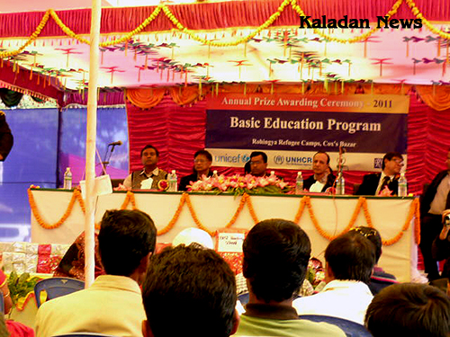 Special guests at the annual prize giving ceremony in Nayapara Refugee Camp prize-giving-program-01