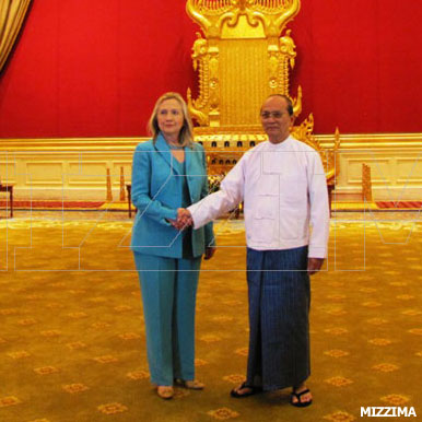 Mizzima thein-sein-meets-with-hillary-clinton-1s