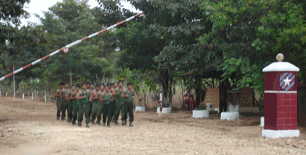 Burmese Troops During Training Exercises LIB-588-troops
