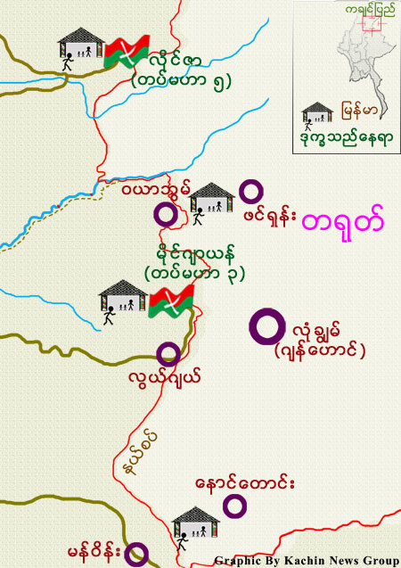 ကချင်ဒုက္ခသည် kachin-refugees-map