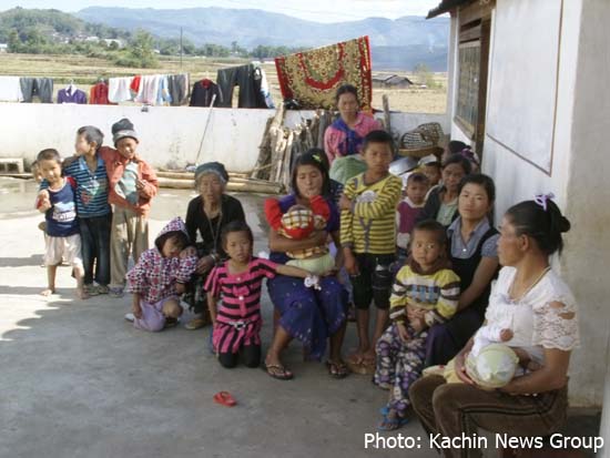 Kachin IDPs, sheltering at Jinghpo Baptist Church in Menghai, Yunnan province. nov29-refugee