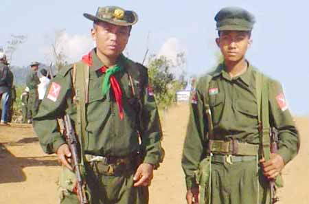 KIA soldiers in Waingmaw, Kachin State. 26octkia