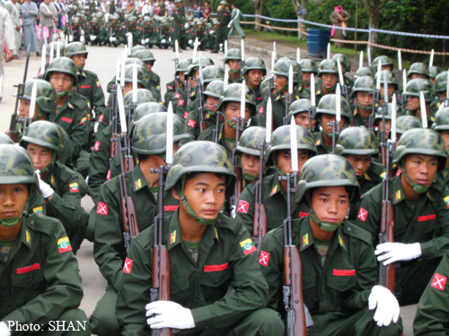 မိုင်းလားတပ်ဖွဲ့ NDAA-ESS ဓာတ်ပုံ- S.H.A.N. မိုင်းလားတပ်ဖွဲ့ NDAA-ESS ဓာတ်ပုံ- S.H.A.N.