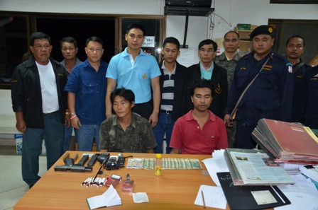 Photo-ASTV (two drug guys who arrested by Thai authorities) Photo-ASTV (two drug guys who arrested by Thai authorities)