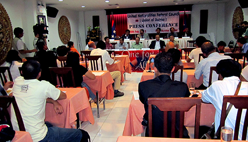 UNFC holding a press conference UNFC holding a press conference