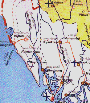 Arakan-Rathedaung-map