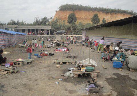 ကချင်ဒုက္ခသည်များအခြေချနေရပုံ ကချင်ဒုက္ခသည်များအခြေချနေရပုံ