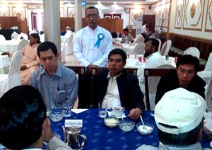 First secretary and embassy staffs from Burmese Embassy in Saudi Arabaia at Lasani Hotel in Jeddah First secretary and embassy staffs from Burmese Embassy in Saudi Arabaia at Lasani Hotel in Jeddah