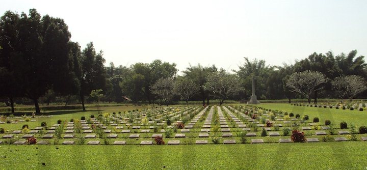 the war memorial (Thanbyuzayat) to allied prisoners of war who died during the construction of the Death Railway the war memorial (Thanbyuzayat) to allied prisoners of war who died during the construction of the Death Railway