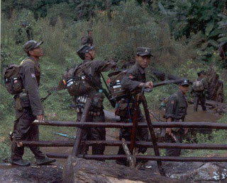 SSPP တပ်ဖွဲ့များ စစ်ရေးလှုပ်ရှားနေချိန်(ဓါတ်ပုံ SSPP)