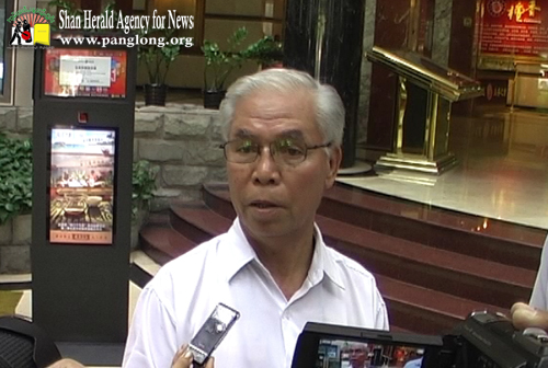 Col Sai Htoo answering the media at KIO – government peace-talks Col Sai Htoo answering the media at KIO – government peace-talks