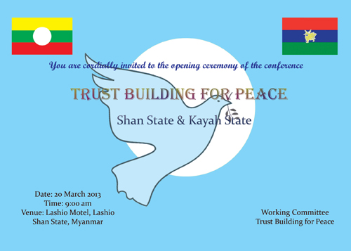 Shan-Kayah Conference Invitation card Shan-Kayah Conference Invitation card