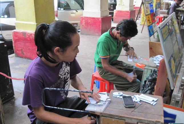 1Bogyoke Aung San Road where theres a hive of activities for smartphones and smartphone-related parts