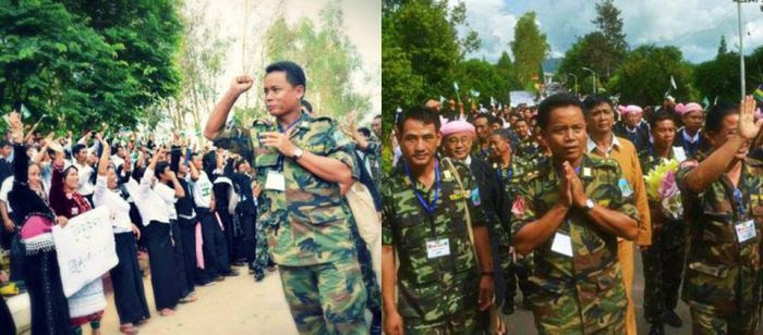 တော်လှန်ရေး နေ့အခမ်းအနား သို့တက်ရောက်လာသော TNLA တပ်မတော်သားများနှင့် ပြည်သူများ တော်လှန်ရေး နေ့အခမ်းအနား သို့တက်ရောက်လာသော TNLA တပ်မတော်သားများနှင့် ပြည်သူများ