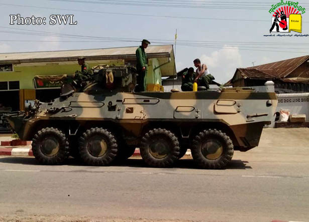 သျှမ်းပြည်အရှေ့ပိုင်း တြိဂံတိုင်းမှ UWSA ထိန်းချုပ်နယ်မြေဘက်သို့ တက်သွားသည့်စစ်ကား သျှမ်းပြည်အရှေ့ပိုင်း တြိဂံတိုင်းမှ UWSA ထိန်းချုပ်နယ်မြေဘက်သို့ တက်သွားသည့်စစ်ကား