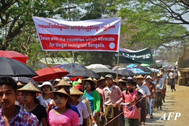Rakhine State protests oppose Rohingya as census category