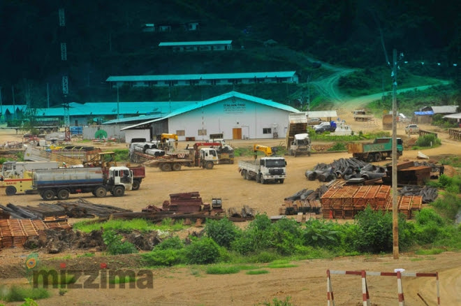 Mizzima Construction is underway at the site for the the Dawei Special Economic Zone